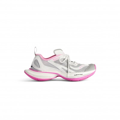 BALENCIAGA WOMEN'S CIRCUIT SNEAKER IN GREY WHITE PINK 793944WFLGY1950
